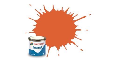 Humbrol 082 orange matt - orange,
