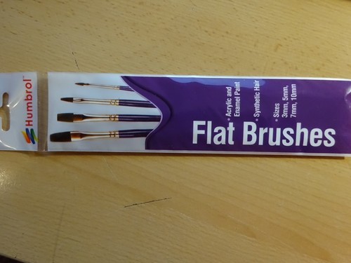 Humbrol flat brushes pinsel - humbrol,
