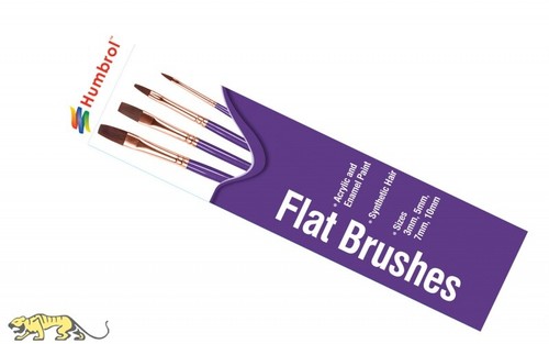 Humbrol ag4305 flachpinsel set - ag4305,