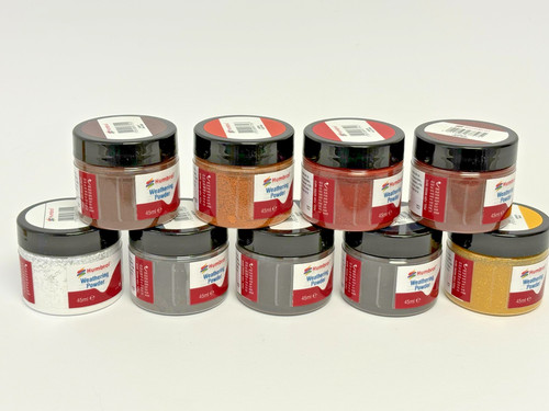 Humbrol weatherung powder - humbrol, powder-set
