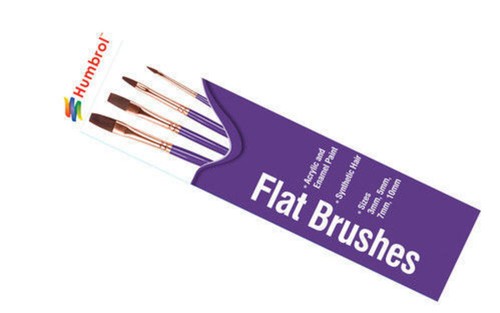 Humbrol flaat brushes - flaat,